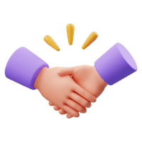 An icon of a handshake representing the friendly parent and student interaction step in our admissions process.