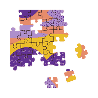 An icon of a jigsaw puzzle representing the play-based and problem-solving learning methods at GDP.